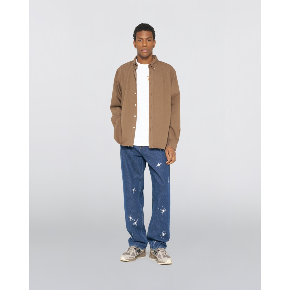 EDWIN || ARLO SHIRT LS RAIN DRUM GARMENT DYED