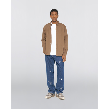 EDWIN || ARLO SHIRT LS RAIN DRUM GARMENT DYED