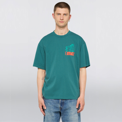 EDWIN || CHARMER CHEST TSHIRT MEDITERRANEA