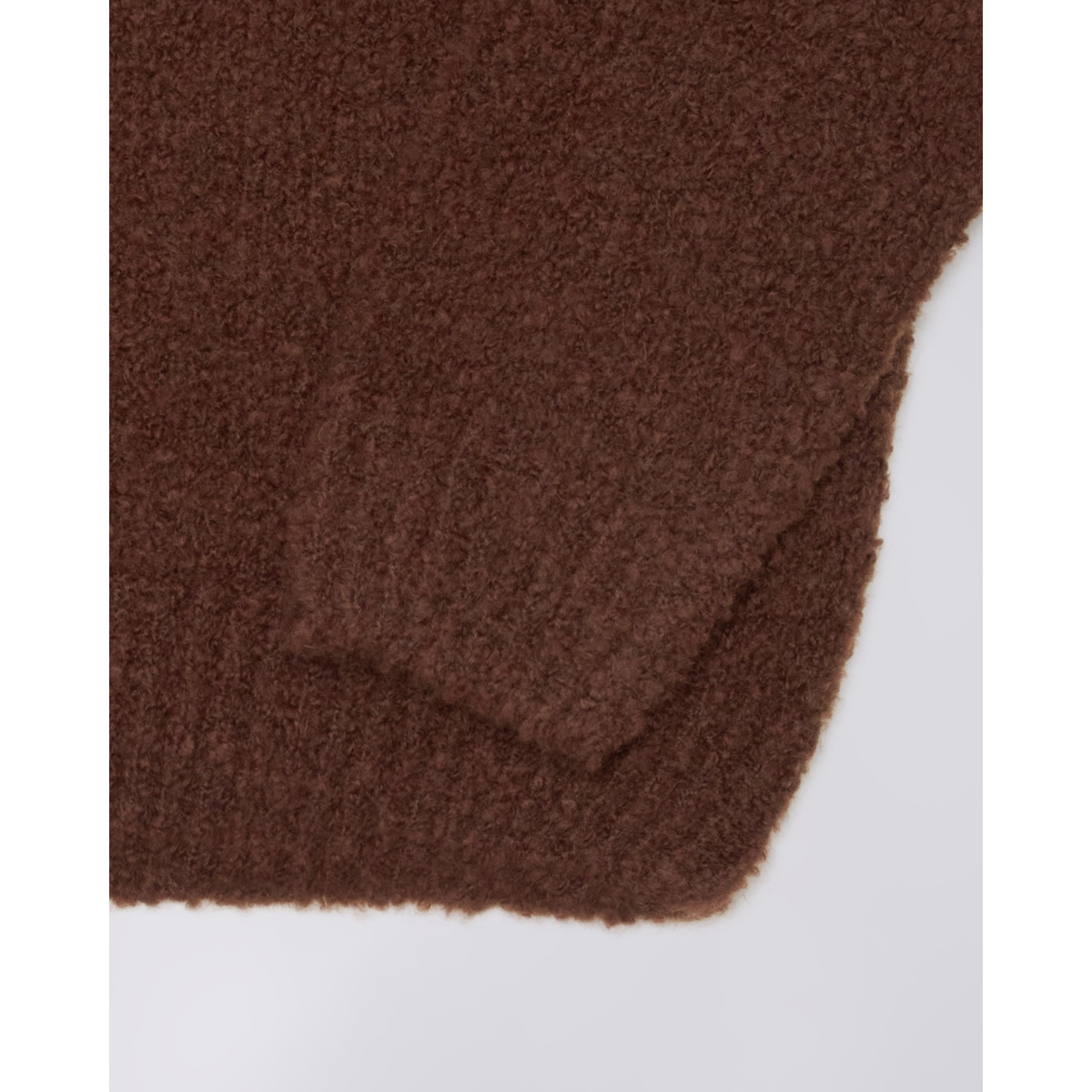 EDWIN || DUN TEXTURED SWEATER RUM RAISIN GARMENT WASHED