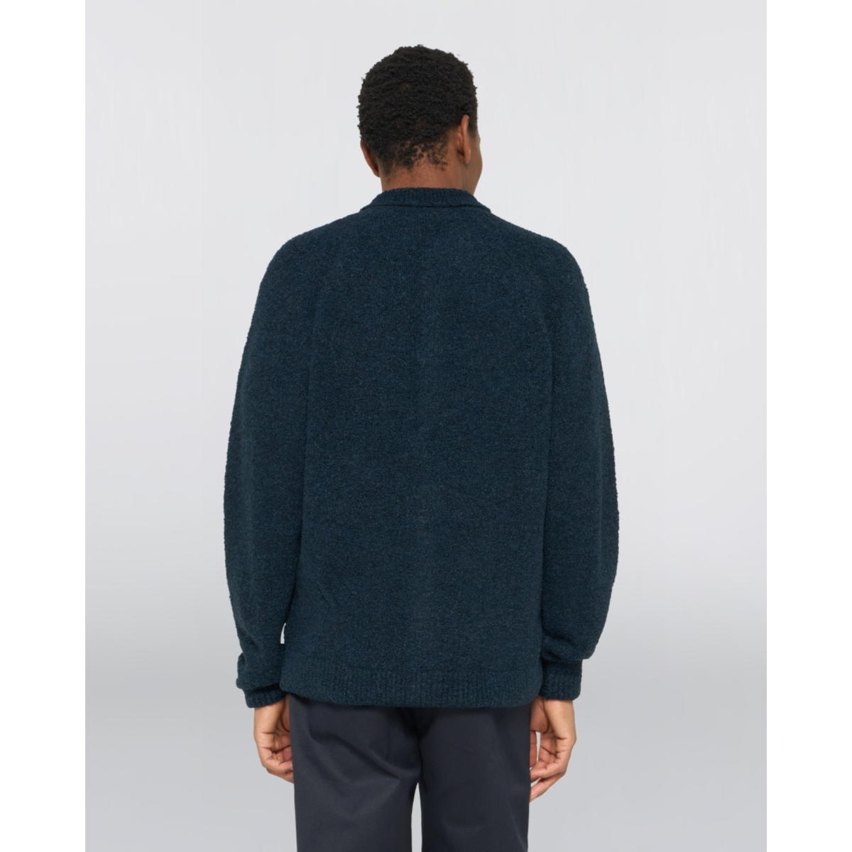 EDWIN || GEMINI CARDIGAN NAVY GARMENT WASHED