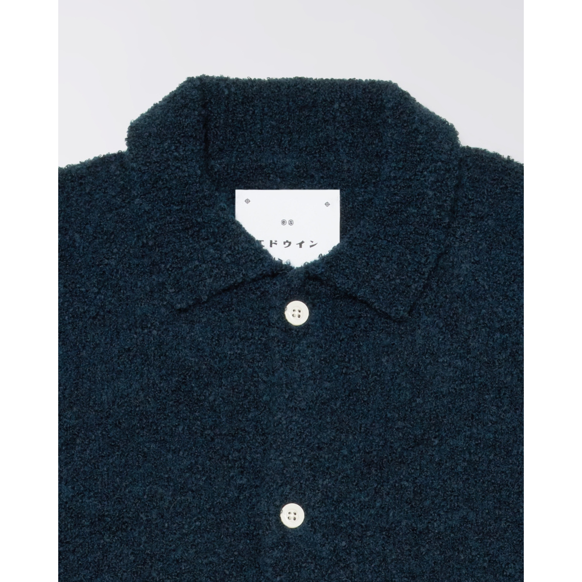 EDWIN || GEMINI CARDIGAN NAVY GARMENT WASHED