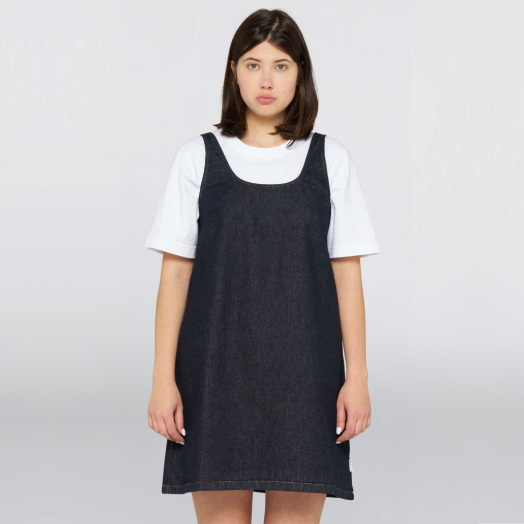 EDWIN || WOMANS IVY DRESS BLUE RINSED