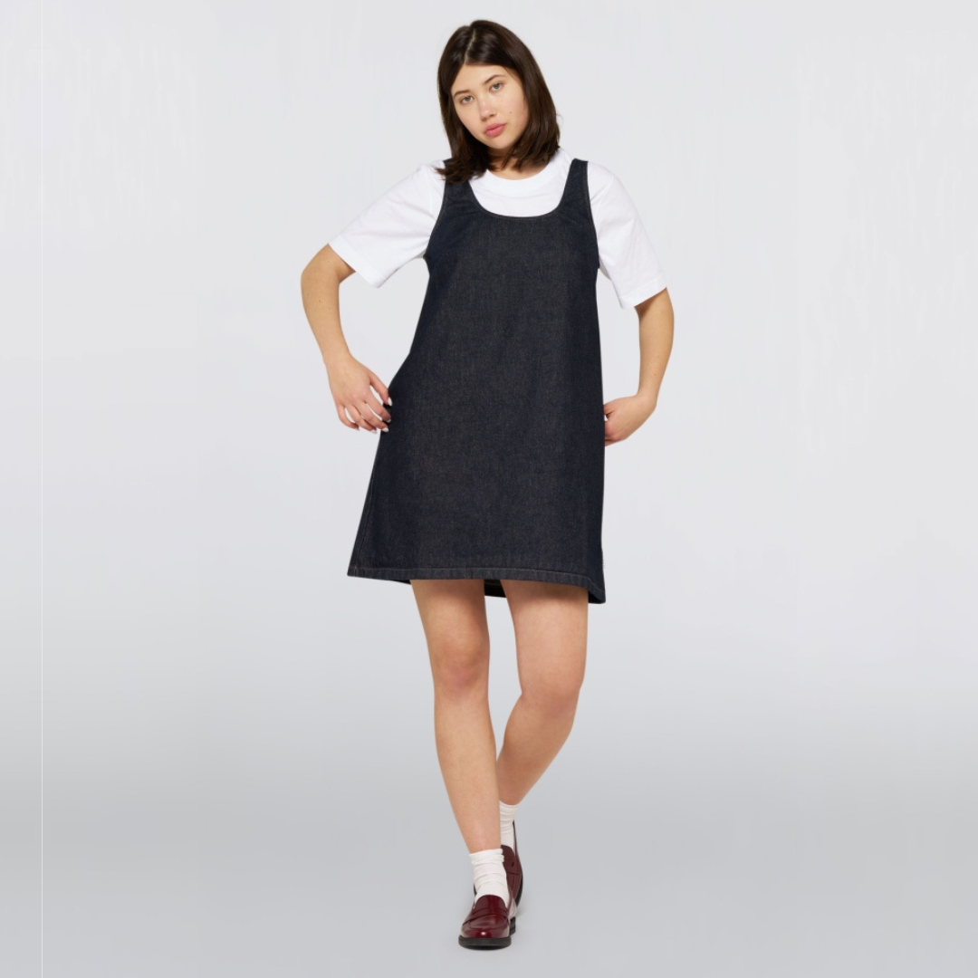 EDWIN || WOMANS IVY DRESS BLUE RINSED