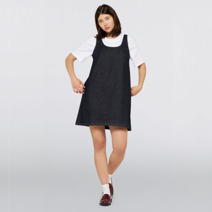 EDWIN || WOMANS IVY DRESS BLUE RINSED