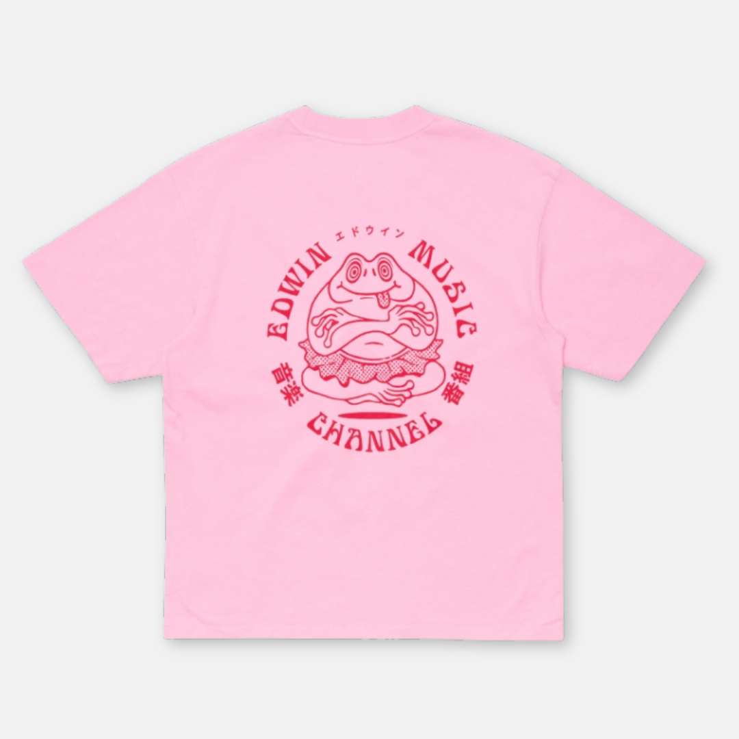 EDWIN || MUSIC CHANNEL TSHIRT BEGONIA PINK
