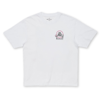EDWIN || RAMEN PINK TSHIRT WHITE