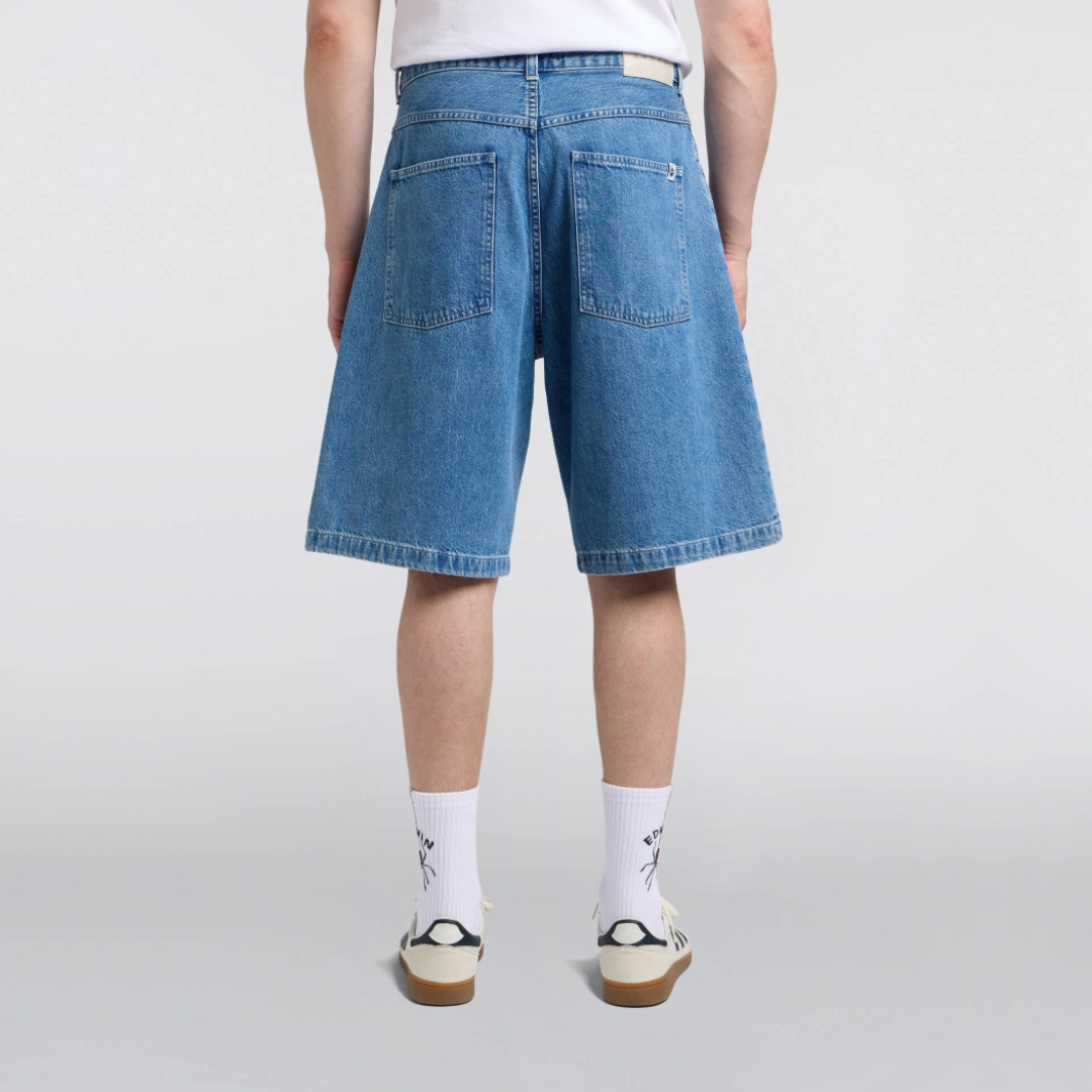 EDWIN || WORKER SHORTS LIGHT STONE WASHED