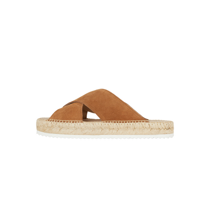 ESPADRIJ || CROISETTE VELOUR LOW TAN