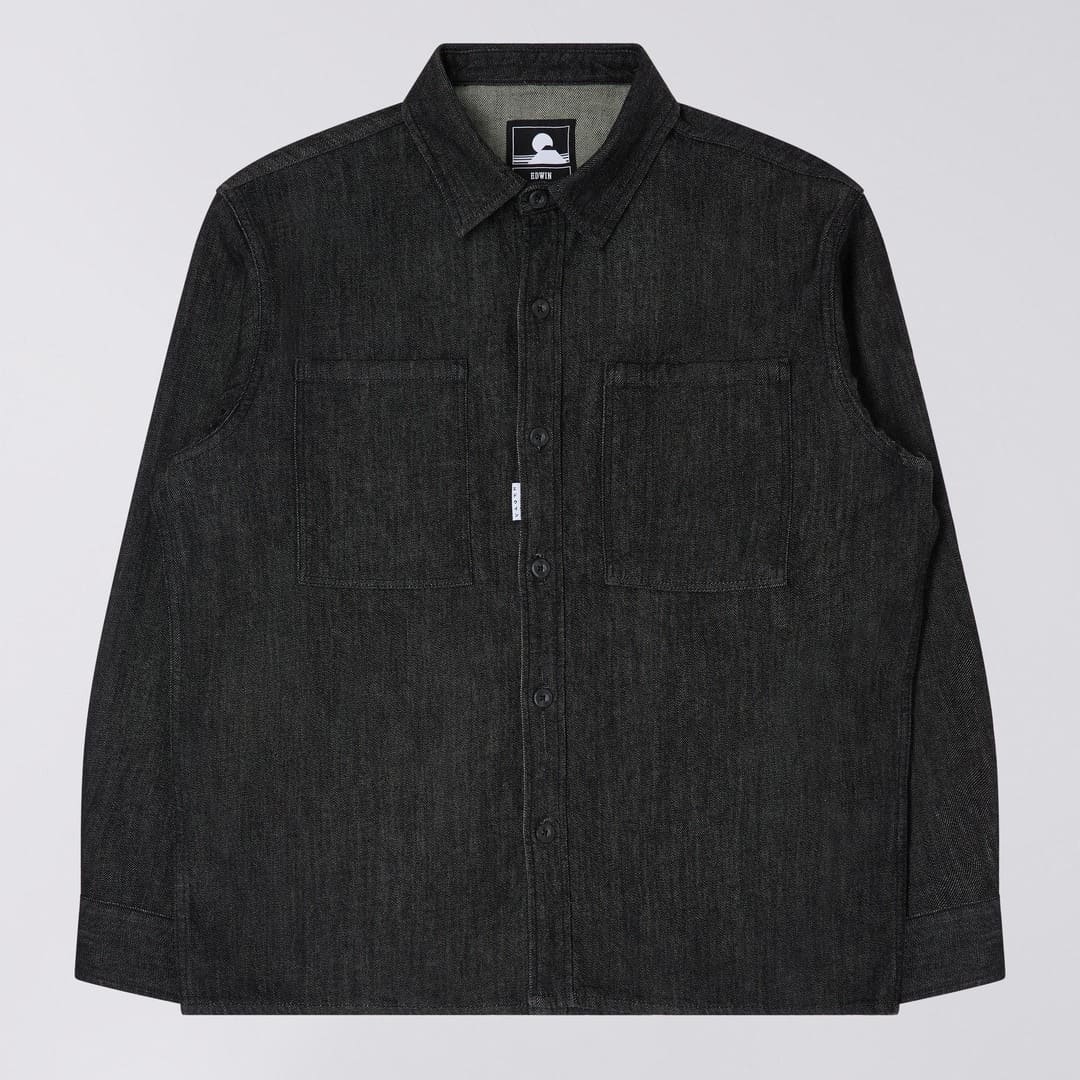 EDWIN || BIG-DNM SHIRT BLACK DENIM