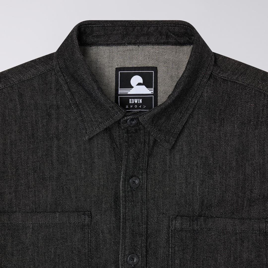 EDWIN || BIG-DNM SHIRT BLACK DENIM