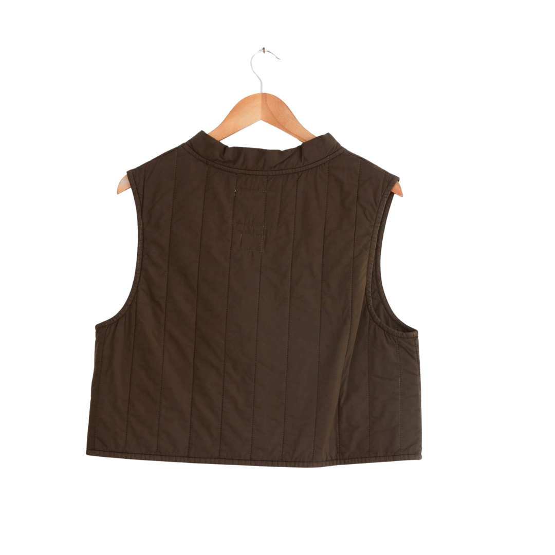 GIRLS OF DUST || CORK VEST JAVA BROWN