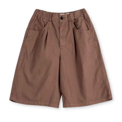 GIRLS OF DUST || LOOSE FIT BERMUDA WITH DRAWSTRING AZTEK BROWN