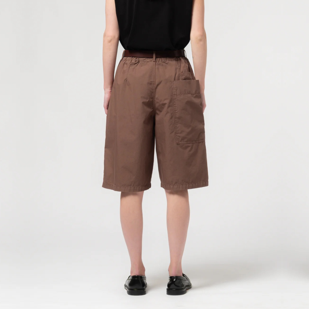 GIRLS OF DUST || LOOSE FIT BERMUDA WITH DRAWSTRING AZTEK BROWN