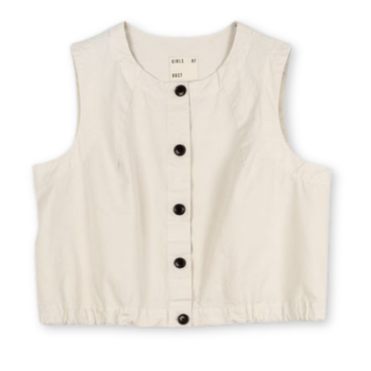 GIRLS OF DUST || SLEEVELESS CROP TOP WHEAT