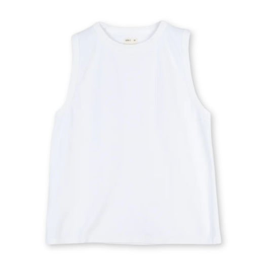 GIRLS OF DUST || JOHNNY SLEEVELESS TANKTOP WHITE