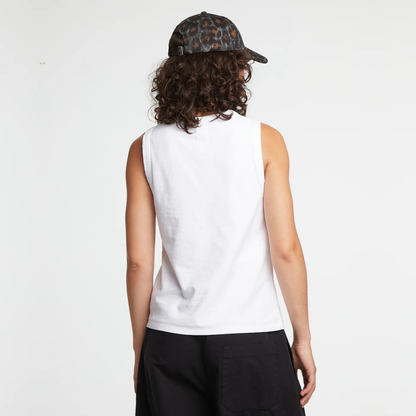 GIRLS OF DUST || JOHNNY SLEEVELESS TANKTOP WHITE