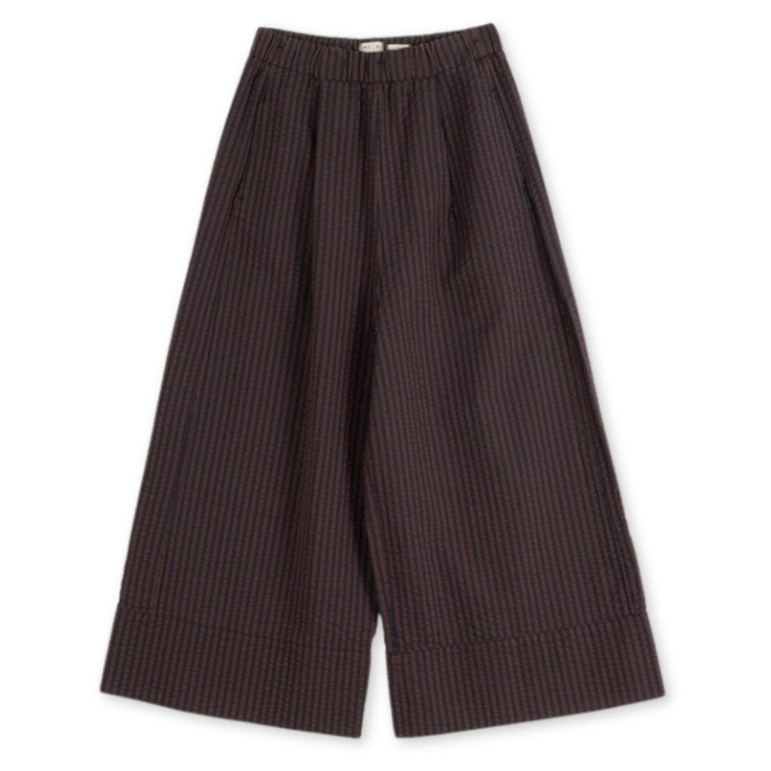 GIRLS OF DUST || WIDE LEG PANTS BS COFFEE NAVY