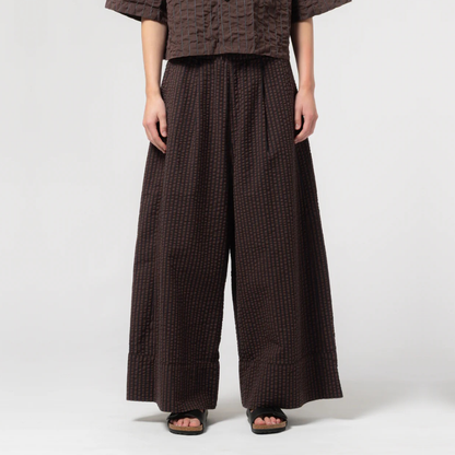 GIRLS OF DUST || WIDE LEG PANTS BS COFFEE NAVY