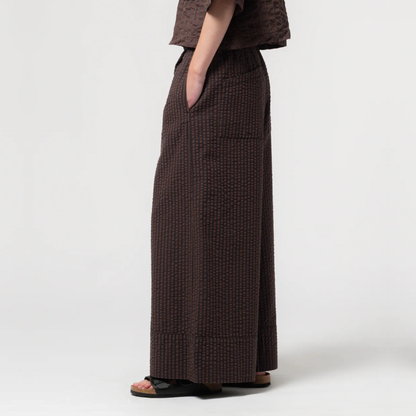 GIRLS OF DUST || WIDE LEG PANTS BS COFFEE NAVY