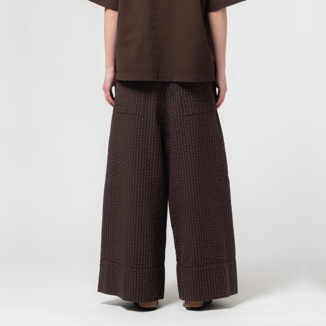 GIRLS OF DUST || WIDE LEG PANTS BS COFFEE NAVY