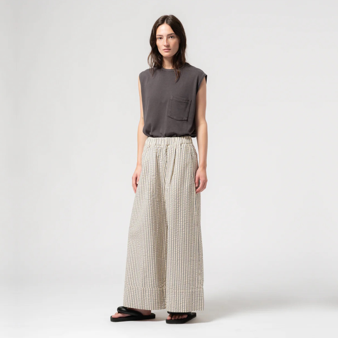 GIRLS OF DUST || WIDE LEG PANTS BS IRON OFF WHITE