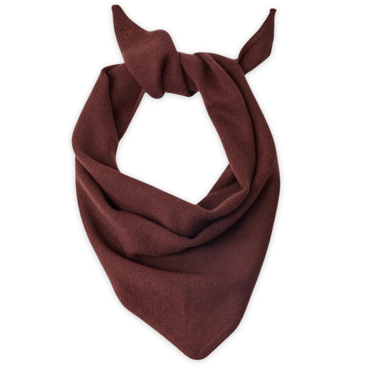 LANGER CHEN || DREIECKS- SCHAL BURGUNDY