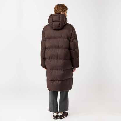 LANGER CHEN || LGHTWEIGHT MANTEL GESTEPPT COFFEE