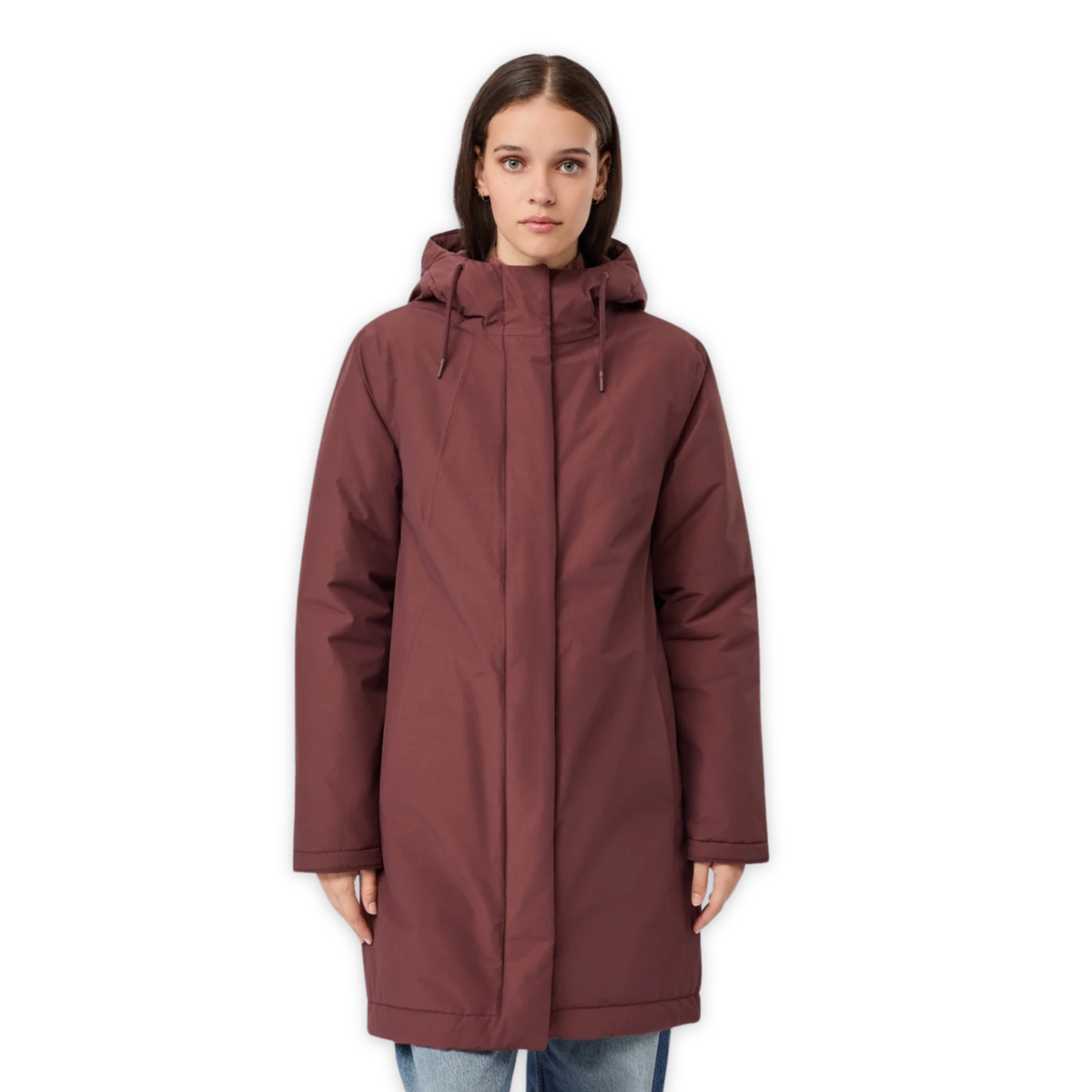 LANGER CHEN || WATTIERTER PARKA BURGUNDY