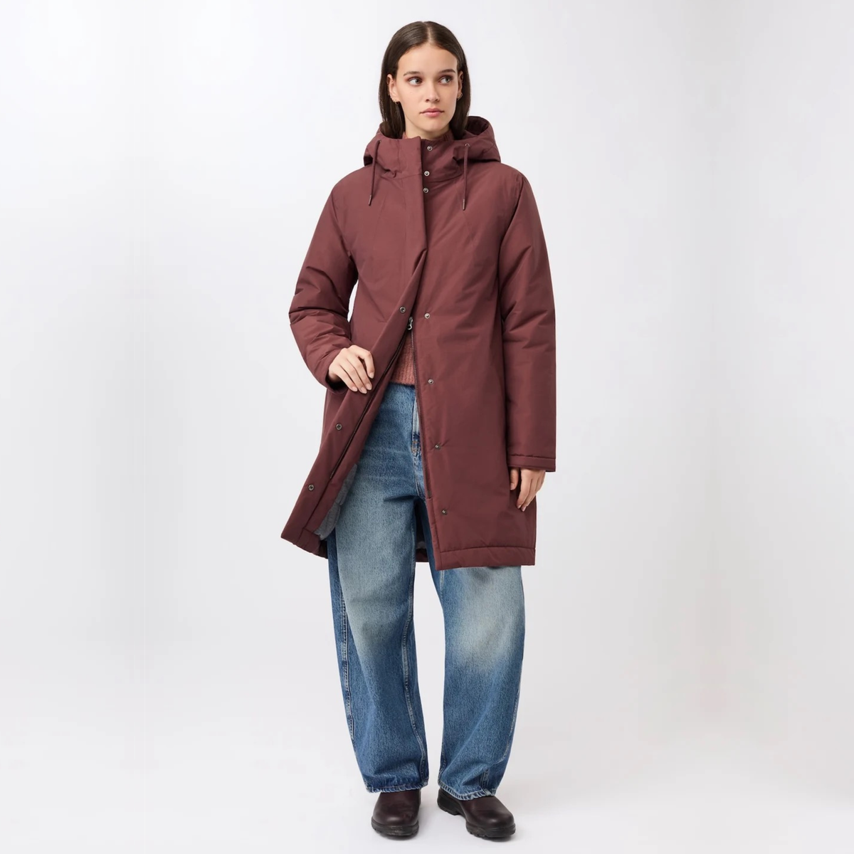 LANGER CHEN || WATTIERTER PARKA BURGUNDY