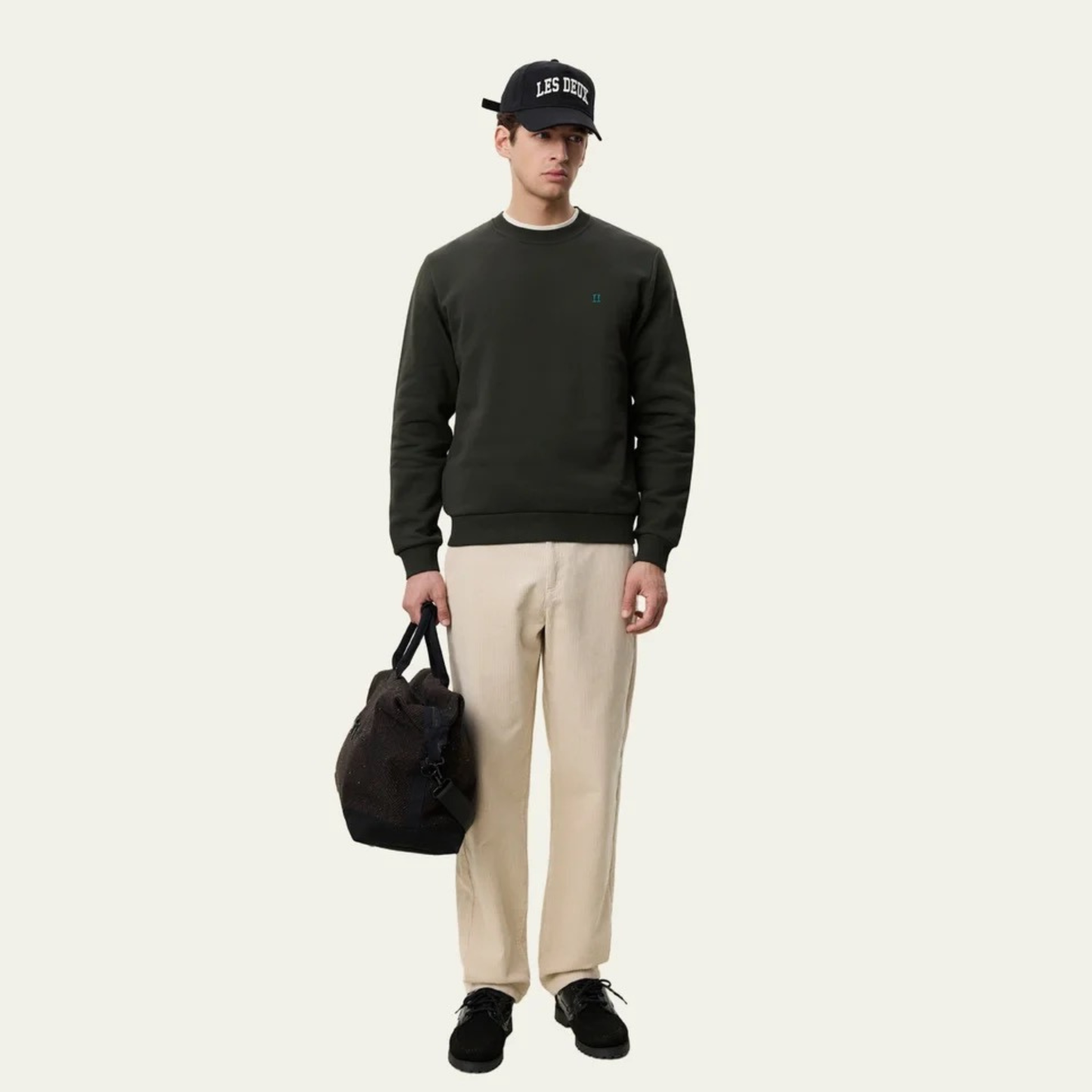 LES DEUX || CORE SEASONAL SWEATSHIRT ROSIN GREEN