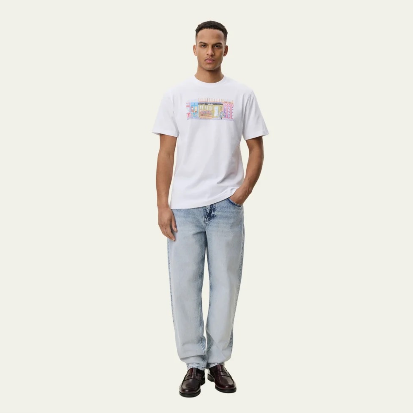 LES DEUX || MARKET T-SHIRT WHITE