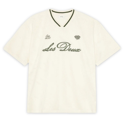 LES DEUX || MESH T-SHIRT LIGHT IVORY