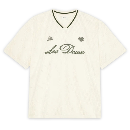 LES DEUX || MESH T-SHIRT LIGHT IVORY