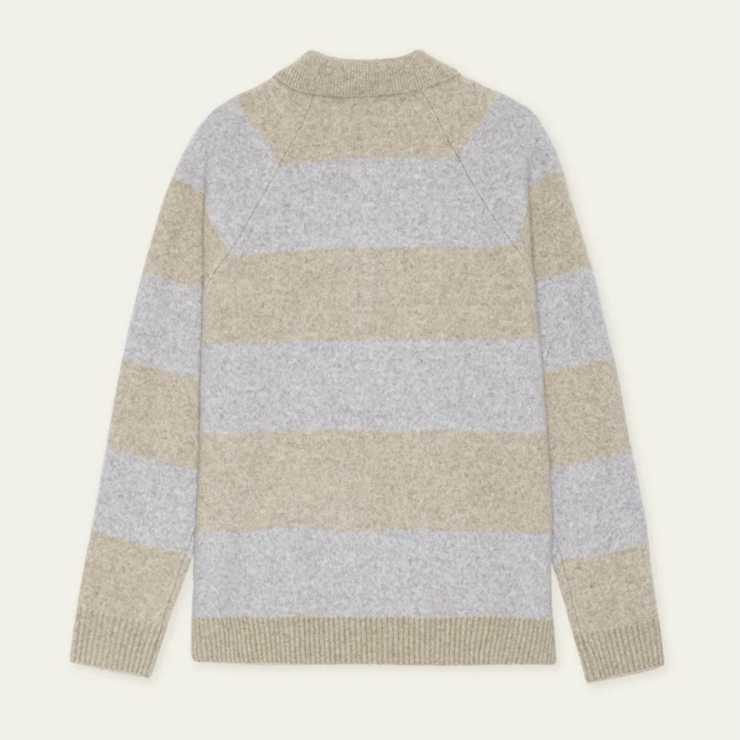 LES DEUX || STRIPED MELANGE KNITTED POLO