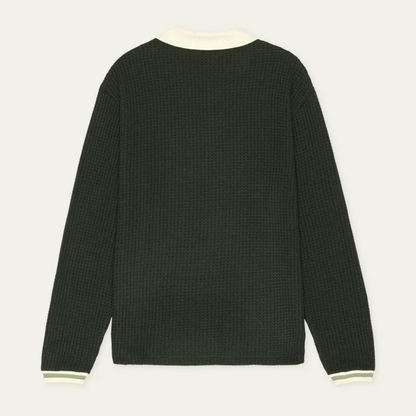 LES DEUX || WAFFLE LS FOOTBALL JERSEY ROSIN GREEN