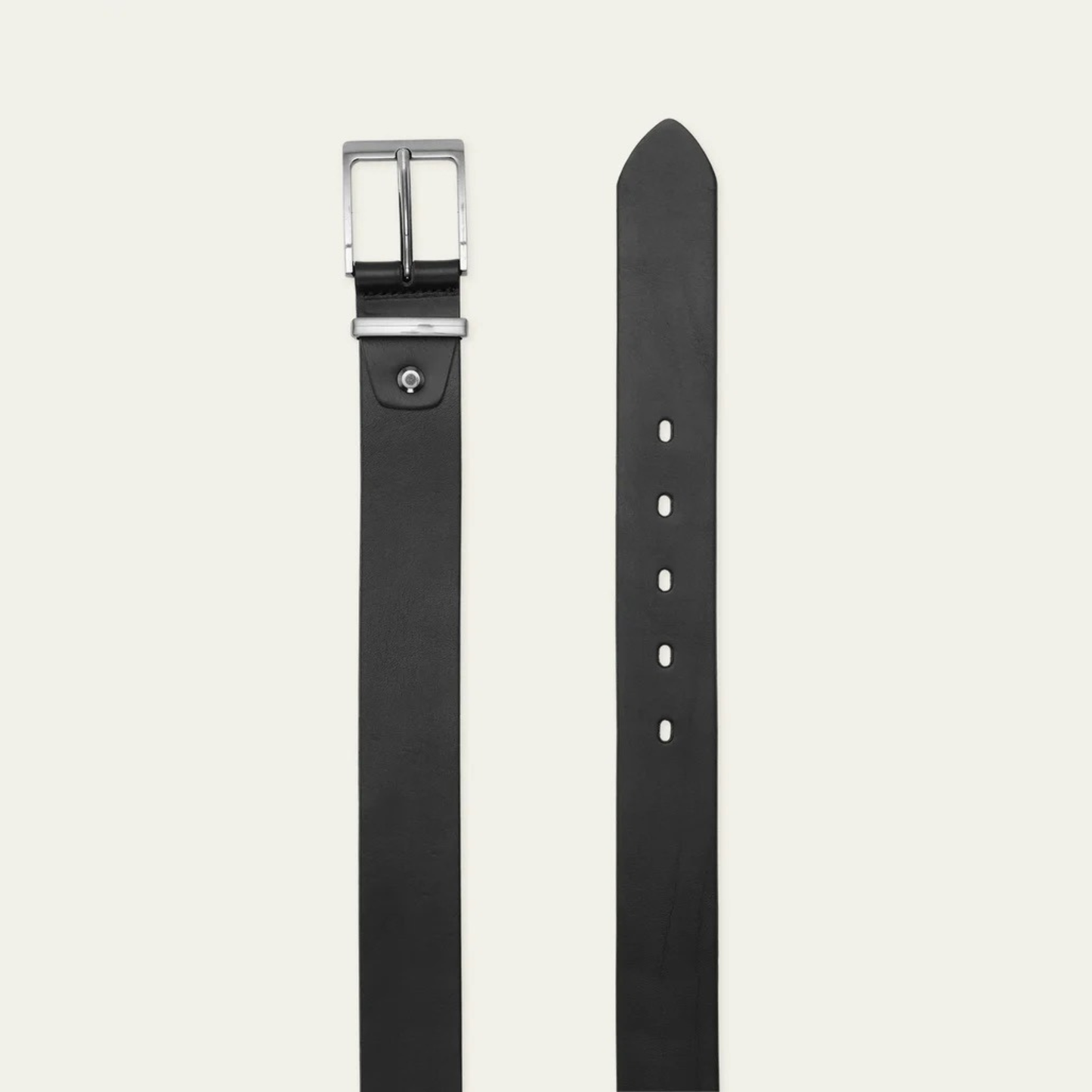 LES DEUX || WALKER LEATHER BELT BLACK