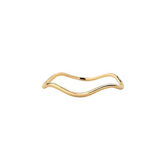 LUAMAYA || SLIM WAVE RING GOLD