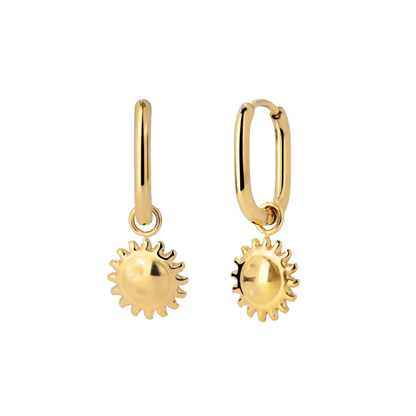 LUAMAYA || SOLARIS OVAL HOOP SET BABY GOLD