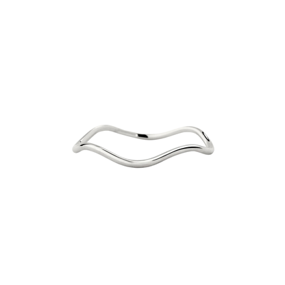 LUAMAYA || SLIM WAVE RING SILBER