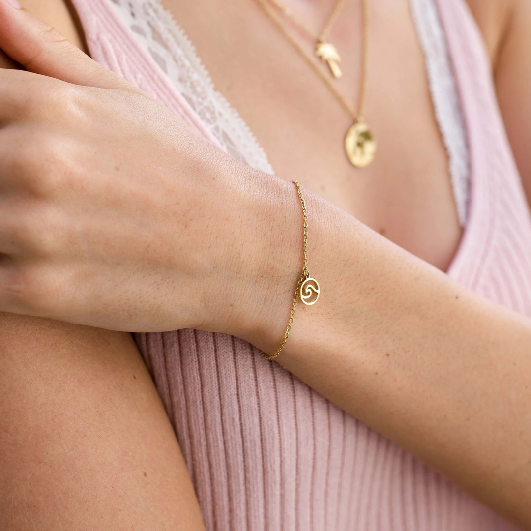 LUAMAYA || OCEAN WAVE ARMBAND GOLD