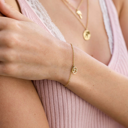 LUAMAYA || OCEAN WAVE ARMBAND GOLD