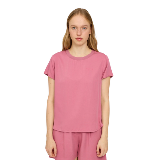 MAZINE II CREW NECK BLOUSE PINK ROSE