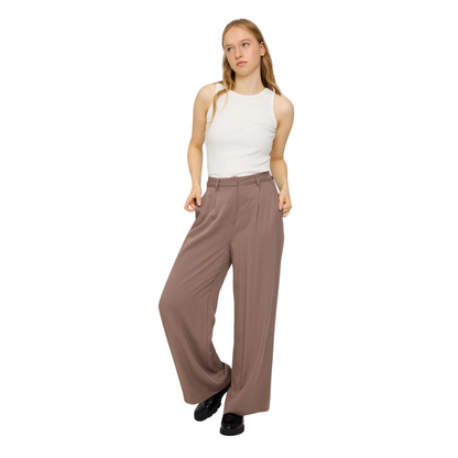 MAZINE II PLEATED PANTS GREY BROWN