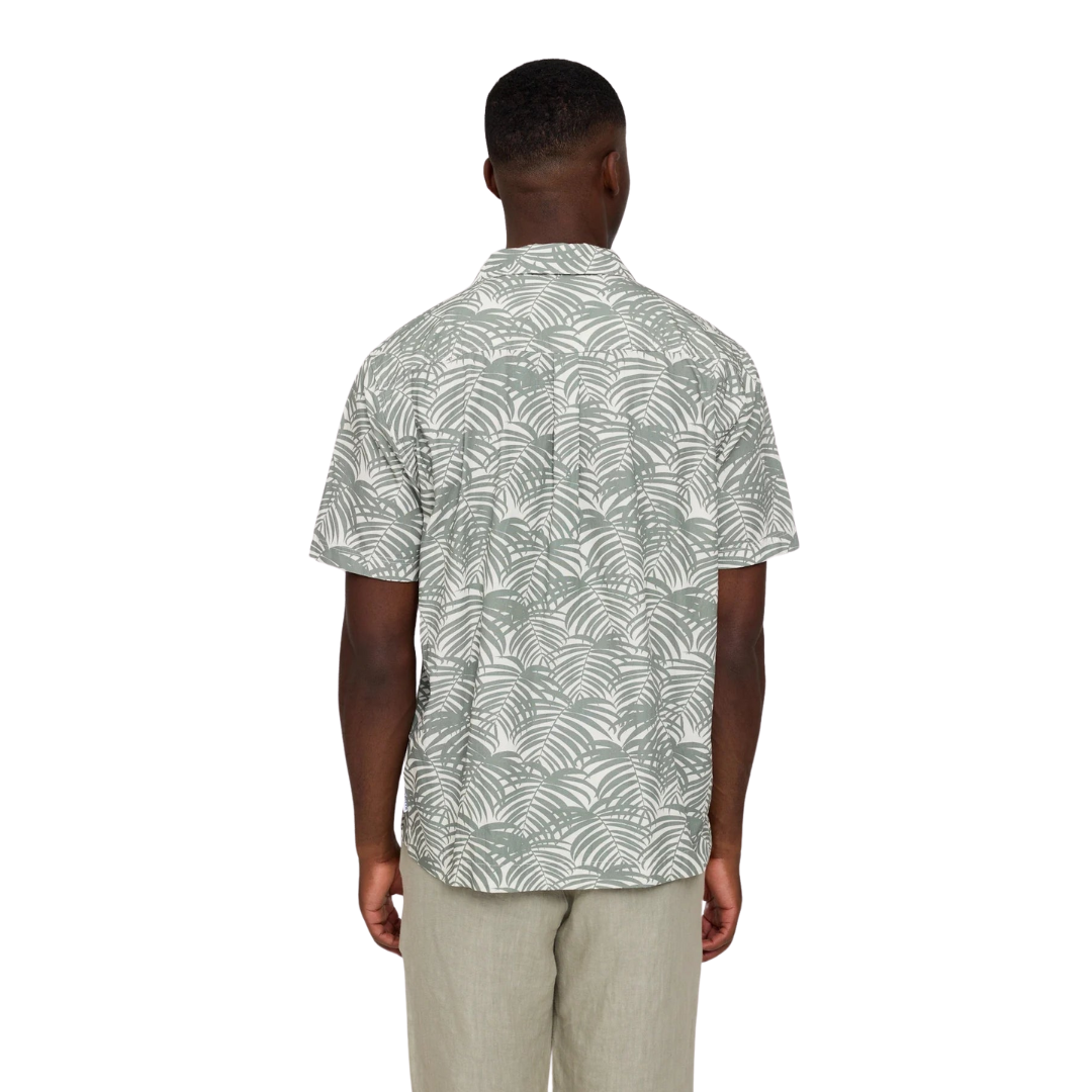 MAZINE || RESORT SHIRT ORGANIC COTTON SEAGRASS PALM