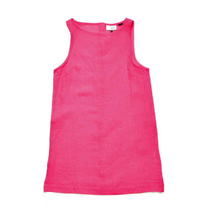 MAZINE || A-SHAPE LINEN DRESS FUCHSIA