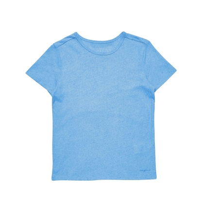 MAZINE II LINEN MIX BASIC T AZUR