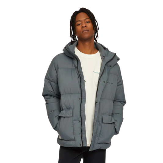 MAZINE || MOONBEAM PUFFER JACKET STEEL BLUE