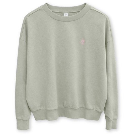 MAZINE || BACK PRINT SWEATSHIRT EUCALYPTUS MINDS DAMEN