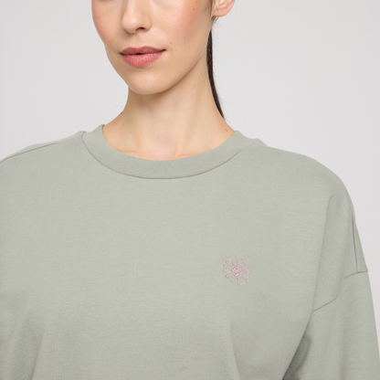 MAZINE || BACK PRINT SWEATSHIRT EUCALYPTUS MINDS DAMEN